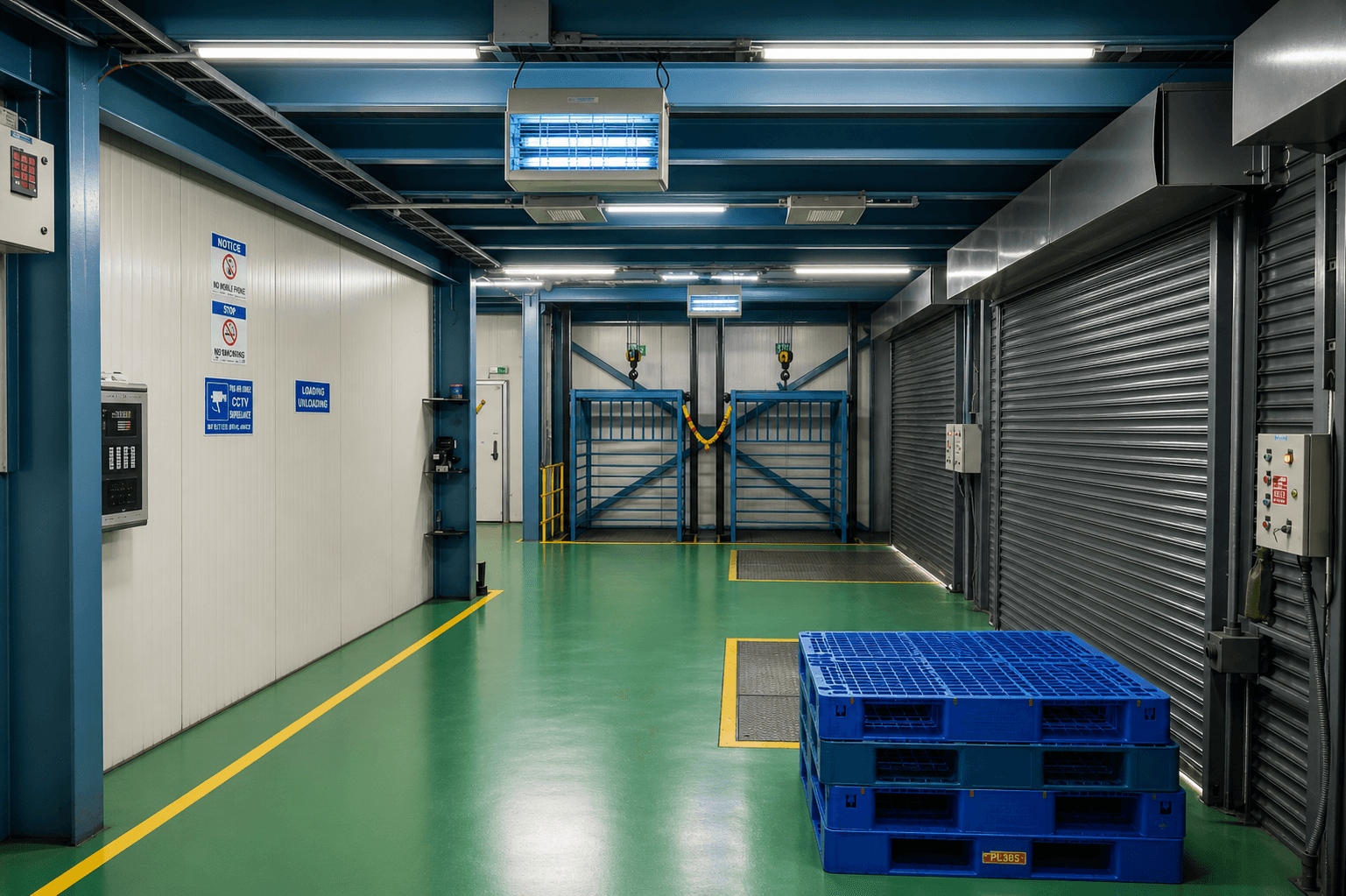 Cold storage interior section one